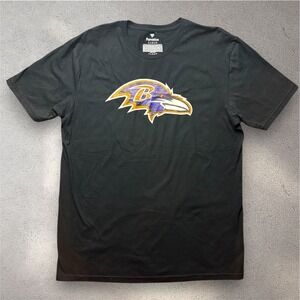 Fanatics Baltimore‎ Ravens Mens Large Black Graphic T-Shirt NFL Football Tee